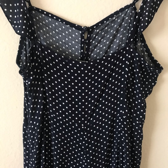 Forever 21 Navy Polka Dot Jumpsuit - Picture 4 of 6